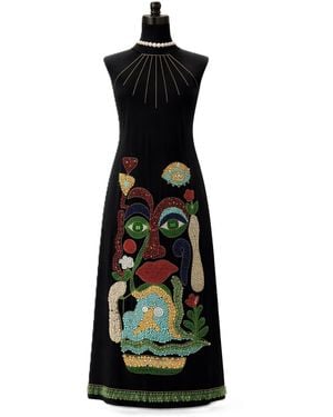 Zasta Studio Luxury Artwear Gown - Black