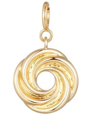 Larisa Beaumont Momentum Charm – 14K Solid Vortex Pendant - Metallic