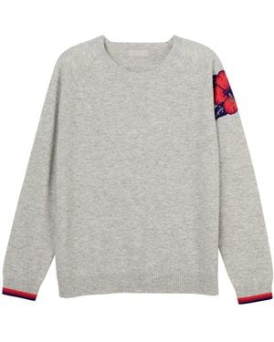 Cove Hibiscus Cashmere Jumper - Grey