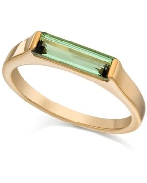 Preeti Sandhu 14K Plated Slim Stacking Ring - Metallic