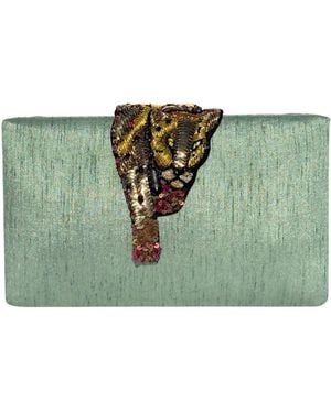Simitri Sage Raaka Clutch - Green