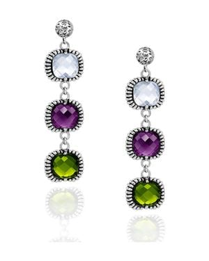 Unaloe Dangle Earrings - Green