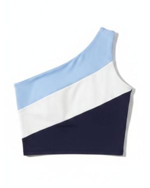 Altra Volta Asymmetric Strap Sports Bra - Blue