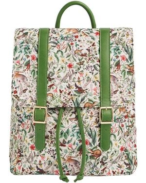 Fable England Garden Floral Buckle Backpack - Green