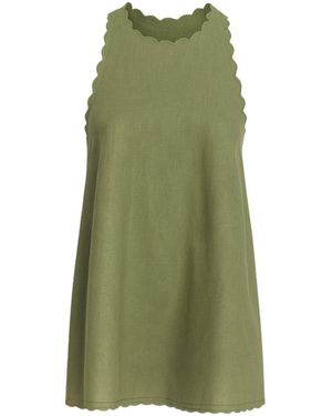 Monlicia Calia Mini Linen Dress - Green