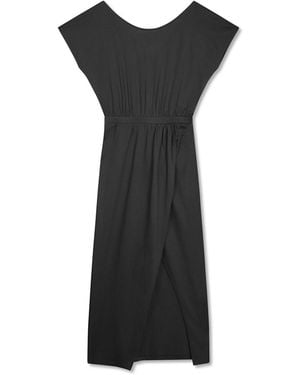 Marianne by Marie Jordane Iggy Midi Dress Organic Cotton - Black