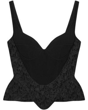 Nocturne Boned Sweetheart Bustier Top - Black