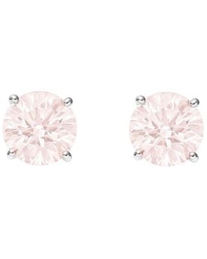 Augustine Jewels Rose Quartz Small Stud Earrings - Pink
