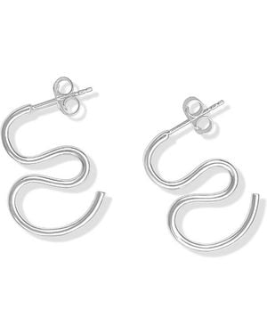 FV Jewellery Bijoux Squiggle Earrings - Metallic