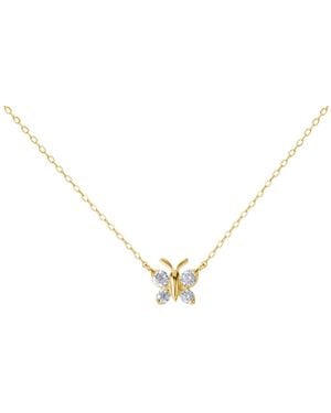 BLOOMTINE | Earth Angel HQ Enchanting Flutterfly Vermeil Butterfly Necklace - Metallic
