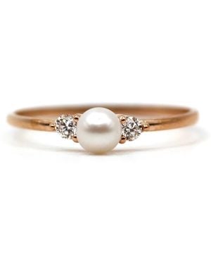 VicStoneNYC Fine Jewelry Natural Pearl And Diamond Ring