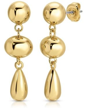 Leeada Jewelry Cece Drop Earrings - Metallic