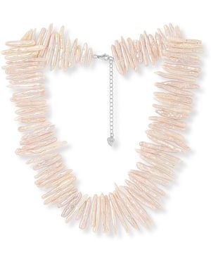 Pearls of the Orient Online Decus Stick Cultured Freshwater Pearl Necklace - White