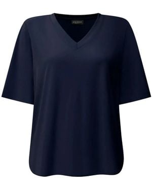 James Lakeland Jersey V-Neck Top - Blue