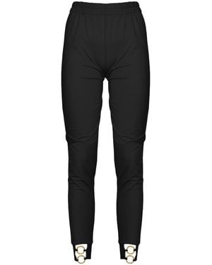 ANTONINIAS Sistine Elegant Pants With Golden Ring Details - Black