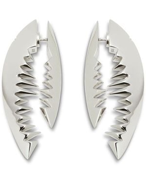 Kasun Shark Bite Earrings - Metallic