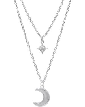 Luna Charles Harper Moon & Star Charm Necklace - Metallic
