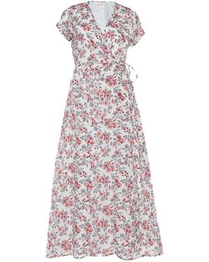 REISTOR Maxi Wrap Crepe Dress - Purple
