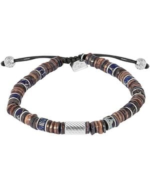 Tateossian Thompson Jasper Blend Beaded Bracelet - Metallic