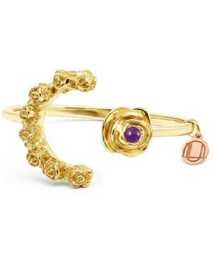 Unaloe Rose Moon Rose Open Bracelet - Metallic
