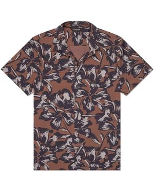 Playaluxe Todos Santos Classic Shirt Tobacco Flower - Purple