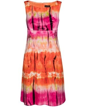 Conquista Multicolored Empire Line Dress - Pink
