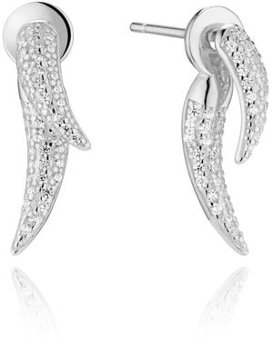 Aaria London Kali Earrings - White