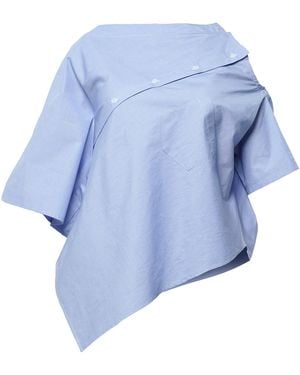 Metamorph Extravagant Open Shoulder Top - Blue