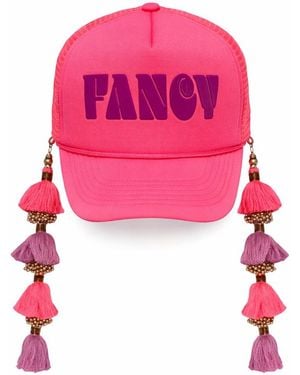 Julia Clancey Hot Fancy Tasseltastic Tassel Trucker Cap - Pink