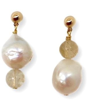 Gem Island Mira Earrings - Metallic