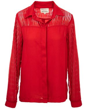 Silvia Serban ”Jackpot” Laser Cut Shirt - Red