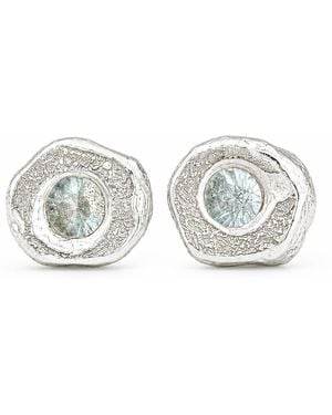 Zoe Alexandria Jewellery Single Stone Bubble Stud Earrings - Metallic