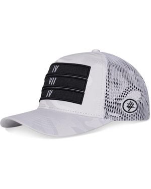 474 co 474 Camo 3 Bars Trucker Label Hat - Black