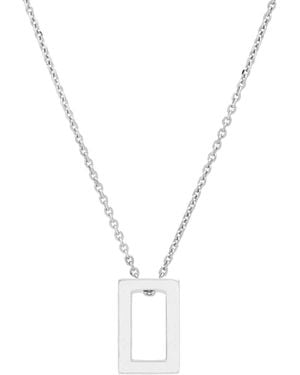 Sheida Farrokhi Rectangle Pendant - Metallic
