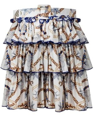 Nur Karaata Helianthus Tropezienne Skirt - White