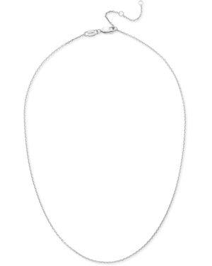 Kouree Diamond Cut Cable Chain Necklace - White