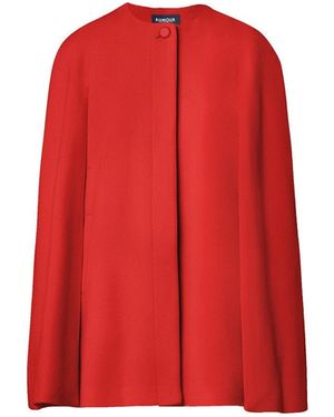 Rumour London Cora Wool & Cashmere-Blend Cape Coat - Red