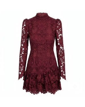 Yumi Kim Robyn Burgundy Lace Dress - Red