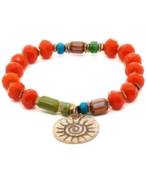 Ebru Jewelry Spiritual Sun Bracelet - Metallic