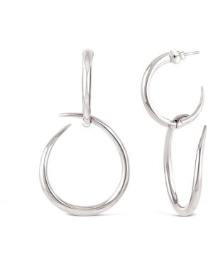 Dinny Hall Toro Large Drop Hoops - Metallic