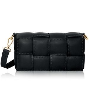 Betsy & Floss Serena Woven Crossbody Handbag - Black