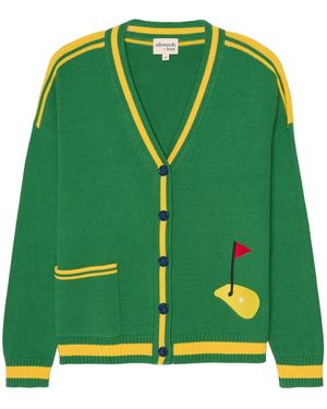 Ellsworth & Ivey Emily Varsity Cardigan - Green