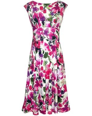 Alie Street London Luna Midi Dress With Pockets - Purple