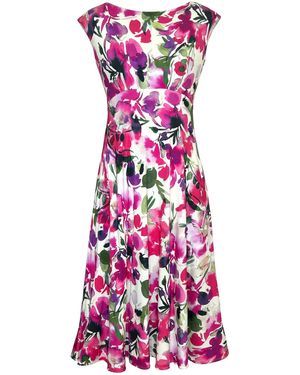 Alie Street London Luna Midi Dress With Pockets - Purple