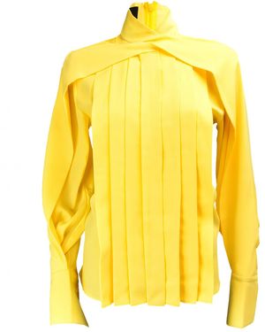 Freak Vault Clio Draped Blouse - Yellow