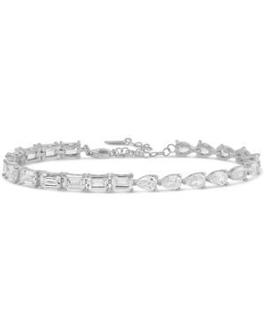 SHYMI Half Emerald Half Pear Tennis Bracelet - Metallic