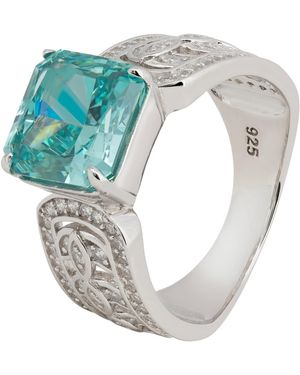 LÁTELITA London Rowena Cocktail Ring Aquamarine - Metallic