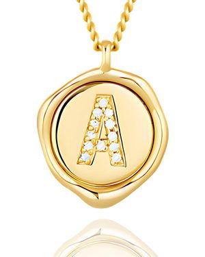 Hinch & Liu A Letter Pendant - Metallic