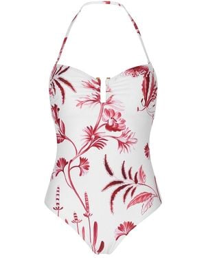 Aguaclara Rouge Strapless One Piece - Red