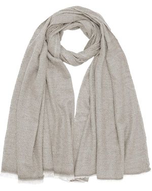 Antra Designs Diamond Burst Scarf Greige - Grey